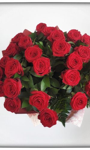 25 rosas rojas